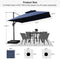 PURPLE LEAF Double Top Square Outdoor Standing Umbrella
