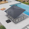 PURPLE LEAF Deluxe Aluminum Outdoor Patio Umbrella Square Cantilever Umbrellas