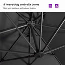 PURPLE LEAF Affordable Patio Umbrella with Base, Square and Rectangular Outdoor Umbrella