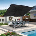 PURPLE LEAF Patio Outdoor Large Umbrella Square and Rectangular Cantilever Yard Sun Umbrellas
