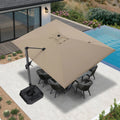PURPLE LEAF Patio Outdoor Large Umbrella Square and Rectangular Cantilever Yard Sun Umbrellas