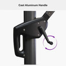 PURPLE LEAF Affordable Outdoor Umbrella with Base, Round Cantilever Umbrella for Garden