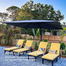 PURPLE LEAF Square Offset Cantilever Umbrella