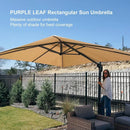 PURPLE LEAF Square Offset Cantilever Umbrella