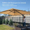 PURPLE LEAF Square Offset Cantilever Umbrella