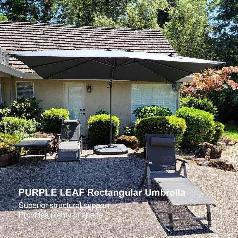 PURPLE LEAF Square Offset Cantilever Umbrella