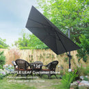 PURPLE LEAF Square Offset Cantilever Umbrella