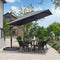 PURPLE LEAF Square Offset Cantilever Umbrella
