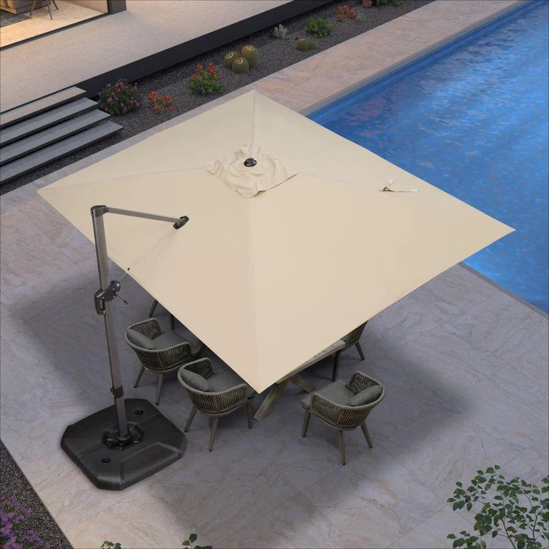PURPLE LEAF Square Offset Cantilever Umbrella
