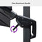 PURPLE LEAF Economical Patio Umbrella Swivel Rectangle Outdoor Umbrellas