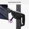 PURPLE LEAF Economical Patio Umbrella Swivel Square Outdoor Umbrellas