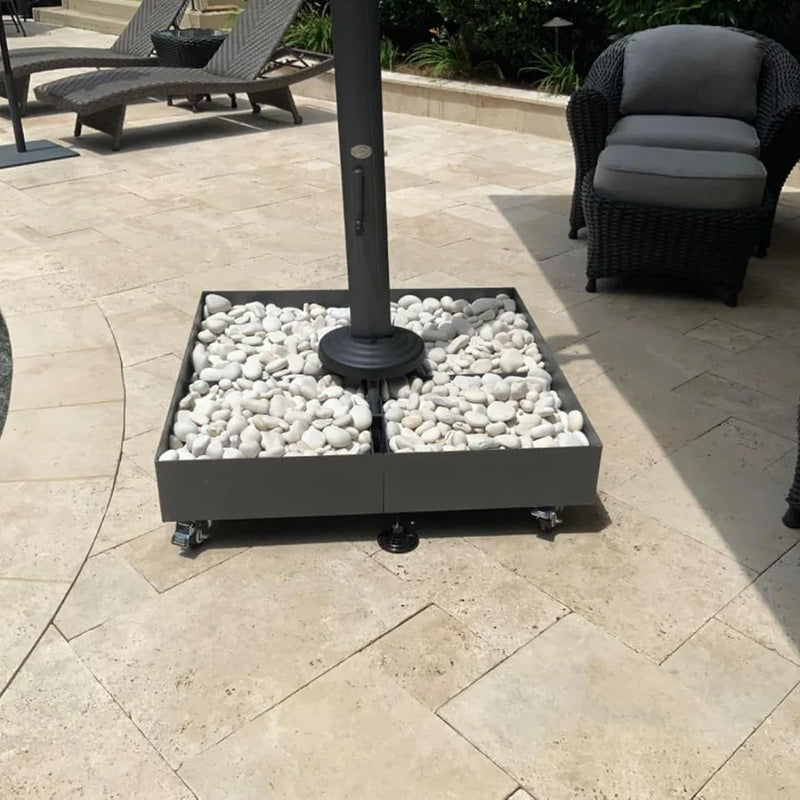 PURPLE LEAF Patio Umbrella Base with Wheels 1100Lbs ZY04BSWK-500