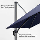 PURPLE LEAF LED Economical 10ft Patio Umbrellas Outdoor Umbrella with Lights