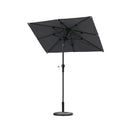 PURPLE LEAF Porch Table Umbrella with Crank and Tilt, Market Patio Umbrella