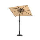 PURPLE LEAF Porch Table Umbrella with Crank and Tilt, Market Patio Umbrella