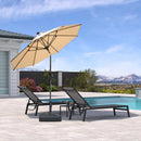 PURPLE LEAF Porch Table Umbrella with Crank and Tilt, Market Patio Umbrella