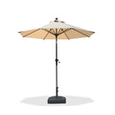PURPLE LEAF Porch Table Umbrella with Crank and Tilt, Market Patio Umbrella