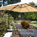 PURPLE LEAF Best Value Square Cantilever Patio Umbrella with Left-Right Tilt and 360° Swivel