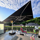 PURPLE LEAF Double Top Square Outdoor LED Umbrellas