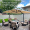 PURPLE LEAF Outdoor Aluminum Umbrella Offset Patio Umbrella