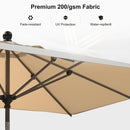 PURPLE LEAF Porch Table Umbrella with Crank and Tilt, Market Patio Umbrella