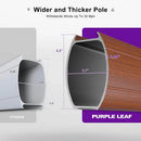 PURPLE LEAF Outdoor Garden Umbrella with Base, Cantilever Umbrellas in Wood Color