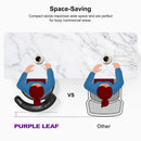 PURPLE LEAF Outdoor Swivel Counter Height Stool Bar Stools Set of 2 Metal Modern Rattan Bar Chairs with Backrest Aluminum Woven Barstools with Cushions