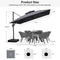 PURPLE LEAF Double Top Square Outdoor Standing Umbrella