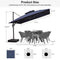 PURPLE LEAF Double Top Square Outdoor Standing Umbrella