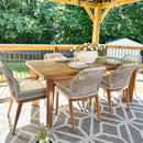 PURPLE LEAF 2 Pieces Sunbrella Patio Dining Chairs with All-Weather Wicker Back and Comfortable Cushions for Deck, Garden, Kitchen