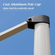 PURPLE LEAF 9X12 Solar powered LED Patio Umbrella Outdoor Umbrella Large Cantilever Umbrella with LED lights Offset Umbrella - Purpleleaf Canada