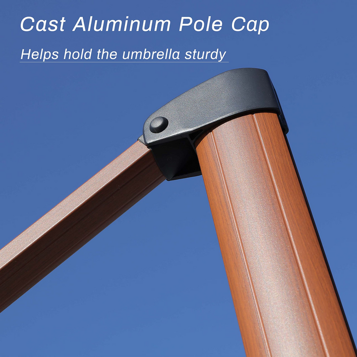 PURPLE LEAF Patio Umbrella Outdoor Square Cantilever Umbrella  Offset Umbrella Heavy Duty Sun Umbrella for Garden Deck Pool Patio - Purpleleaf Canada