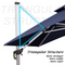 PURPLE LEAF 9X12 Solar powered LED Patio Umbrella Outdoor Umbrella Large Cantilever Umbrella with LED lights Offset Umbrella - Purpleleaf Canada