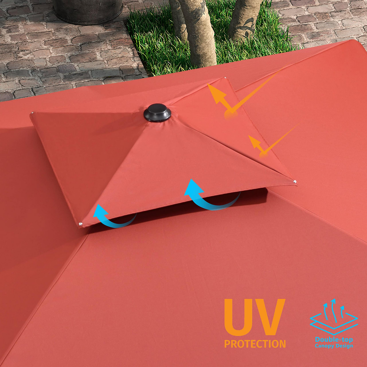 PURPLE LEAF Patio Umbrella Outdoor Square Cantilever Umbrella  Offset Umbrella Heavy Duty Sun Umbrella for Garden Deck Pool Patio - Purpleleaf Canada